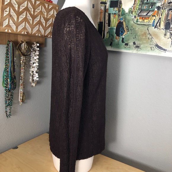 Vintage J. JILL Jacquard Knit Cardigan - Picture 6 of 9